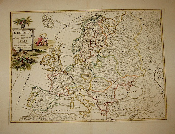 Zatta Antonio (1722-1804) L'Europa divisa ne' suoi principali Stati 1777 Venezia 